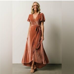 Baltic Born rustic color wrap dress size M